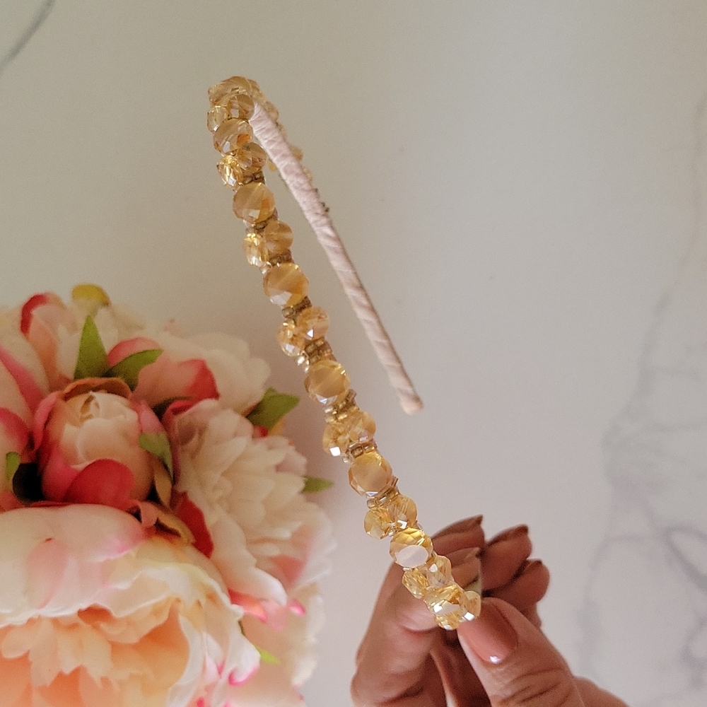 LUXURY Headband with Gold Crystals